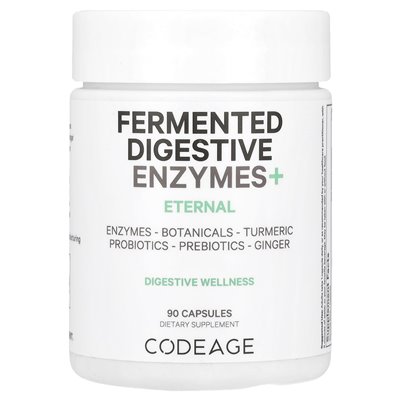 Codeage, fermentowane enzymy trawienne+, 90 kapsułek