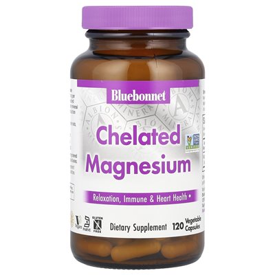 Bluebonnet Nutrition, Chelated Magnesium, 120 Veggie Capsules