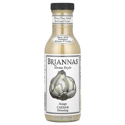 Briannas, Home Style, Asiago Caesar Dressing, 12 Blüten (355 ml)