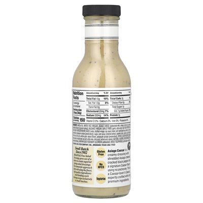 Briannas, Home Style, Asiago Caesar Dressing, 12 Blüten (355 ml)