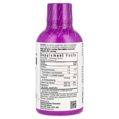 Bluebonnet Nutrition, płynny cytrynian magnezu wapnia i witamina D3, jagoda, 16 Oz (473 ml) Bluebonnet Nutrition, płynny cytrynian magnezu wapnia i witamina D3, jagoda, 16 Oz (473 ml)