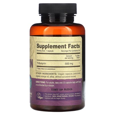 Deva, Veganes Tributyryn, 500 mg, 90 vegane Kapseln