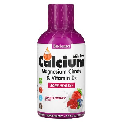 Bluebonnet Nutrition, płynny cytrynian magnezu wapnia i witamina D3, mieszana jagoda, 16 Oz (473 ml) Bluebonnet Nutrition, płynny cytrynian magnezu wapnia i witamina D3, mieszana jagoda, 16 Oz (473 ml)