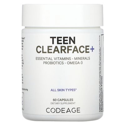 Codeage, Teen Clearface witaminy, 60 kapsułek