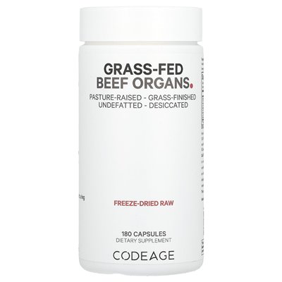 Codeage, Organe aus grasgefütterten Tieren, 180 Kapseln