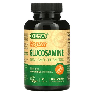 Deva, veganes Glucosamin MSM – CMO – Kurkuma, 90 Tabletten