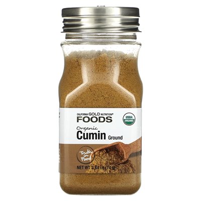 California Gold Nutrition, Foods, Ekologiczna kminek, 2,64 uncji (74 g)