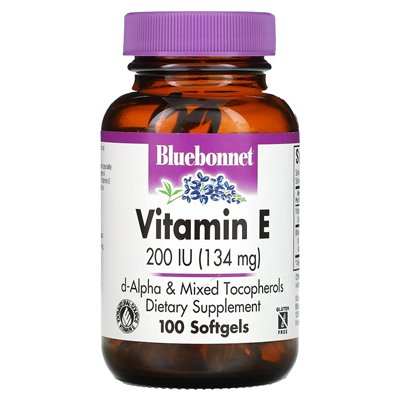 Bluebonnet Nutrition, Vitamin E, 200 IU (134 mg), 100 softgels