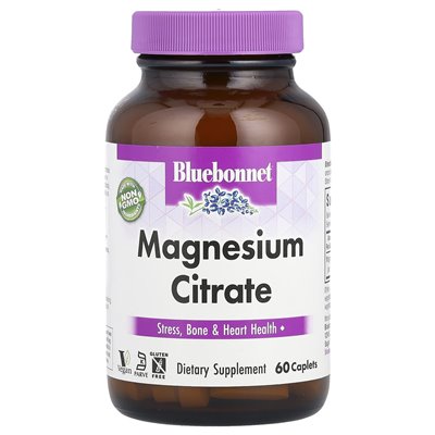 Bluebonnet Nutrition, Magnesium Citrate, 60 Caplets
