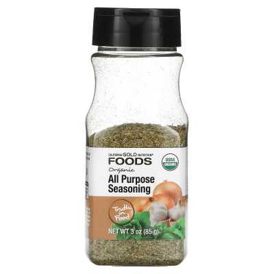 California Gold Nutrition, Foods, Ekologiczne przyprawy na rzecz wszystkich celów, 3 uncje (85 g) California Gold Nutrition, Foods, Ekologiczne przyprawy na rzecz wszystkich celów, 3 uncje (85 g)