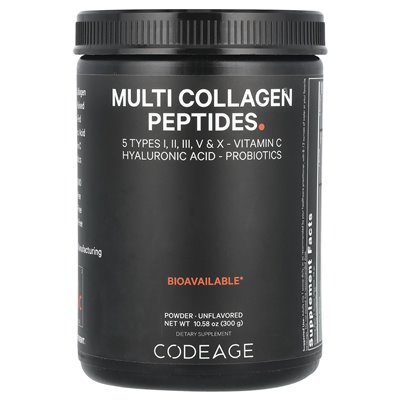 Codeage, Multi-Kollagen-Peptid-Pulver, unverändert, 10,58 oz (300 g)