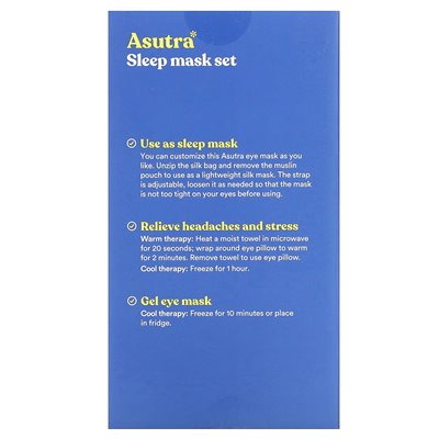 Asutra, Schlafmasken-Set, 2-teiliges Set