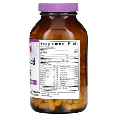 Bluebonnet Nutrition, Aminosäure, 750 mg, 180 vegetarische Kapseln