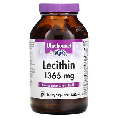 Bluebonnet Nutrition, Lecithin, 1.365 mg, 180 weiche