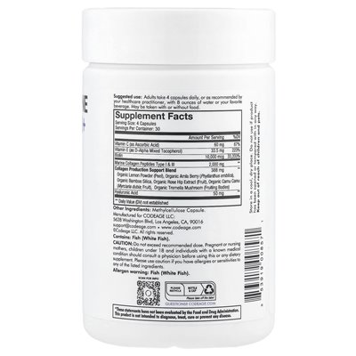 Codeage, Marine Biotin Collagen+, 120 Kapseln