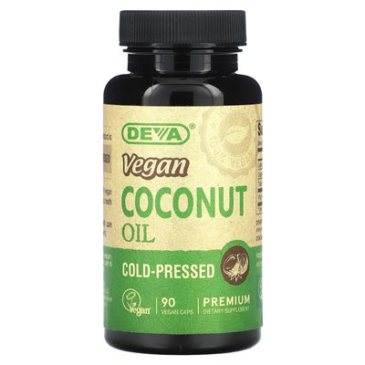 Deva, veganes Kokosöl, 90 vegane Kapseln