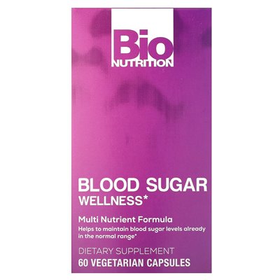 Bio Nutrition, Wellness Blood Swigar, 60 Vegetarian Capsules