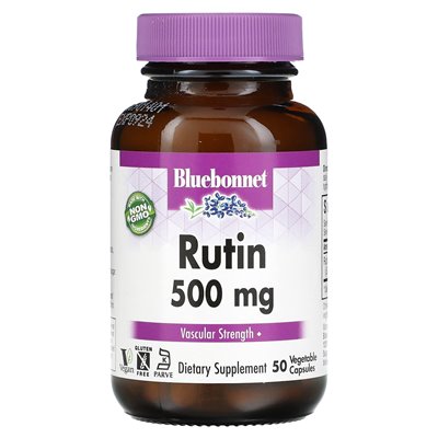 Bluebonnet Nutrition, Rutin, 500mg, 50 Veg Capsules