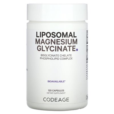 Codeage, liposomalny glicyn magnezu, 120 kapsułek