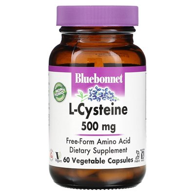 Bluebonnet Nutrition, L-Cysteine, 500mg, 60 Veg Capsules