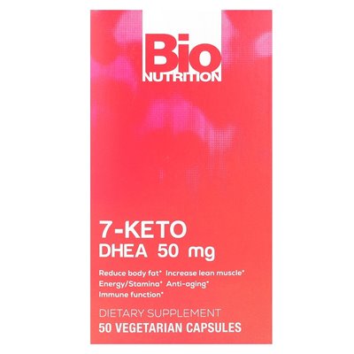 Bio Nutrition, 7-Keto, Dhea, 50 mg, 50 vegetarische Kapseln