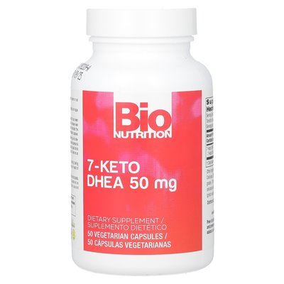 Bio Nutrition, 7-Keto, Dhea, 50 mg, 50 vegetarische Kapseln