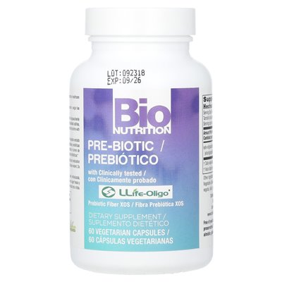 Bio Nutrition, przed biotyki, 60 kapsułek wegetariańskich Bio Nutrition, przed biotyki, 60 kapsułek wegetariańskich