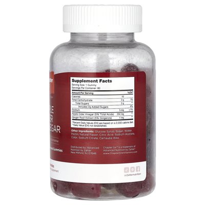 Rozdział szósty, oct jabłkowy, jabłko, 60 gumzy