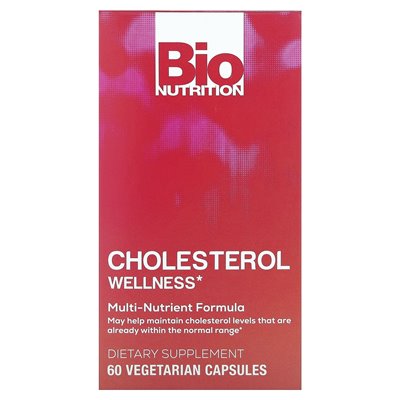 Bio Nutrition, Wellness Cholesterol, 60 kapsułek wegetariańskich