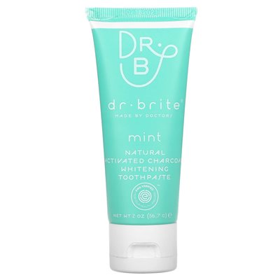 Dr Brite, Natural Active Actived węgla drzewne wybielania, mennica, 2 uncje (56,7 g)