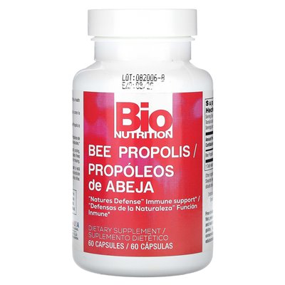 Bio Nutrition, Bee Propolis, 60 calpsuli