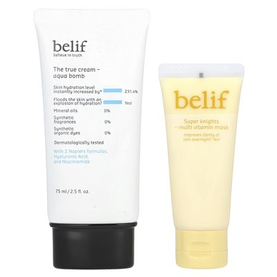 Belif, echte Creme, Spezialbomben-Set, 2-teiliges Set