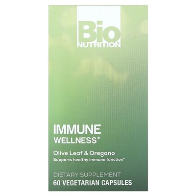 Bio Nutrition, Wellness Immned, Olive Leaf & Oregano, 60 Vegetarian Capsules