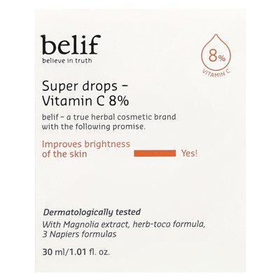 Belif, Supertropfen, Vitamin C 8 %, 1,01 Fl Oz (30 ml)