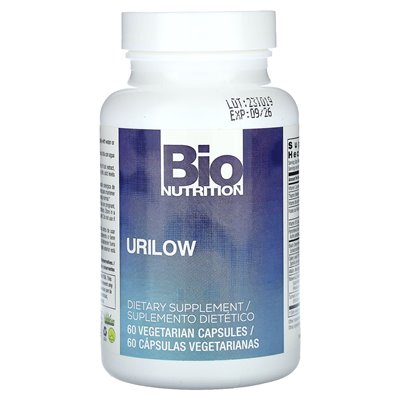 Bio Nutrition, Urilow, 60 kapsułek wegetariańskich Bio Nutrition, Urilow, 60 kapsułek wegetariańskich