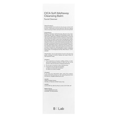 B_LAB, Perfect Balance 5.5, CICA Soft Melaway Balsing, 100 ml (3,4 fl. oz.)