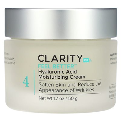 ClarityRx, Feel Better, Feuchtigkeitscreme mit Hyaluronsäure, 1,7 oz (50 g)