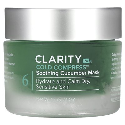 ClarityRx, beruhigende Gurkenmaske mit Kaltkompression, 1,7 oz (50 g)