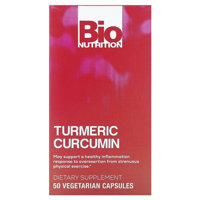 Bio Nutrition, kurkumowa kurkumina, 50 kapsułek wegetariańskich