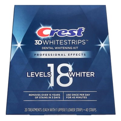 Crest, 3D Whitestrips, zestaw wybielania dentystycznego, 40 pasków
