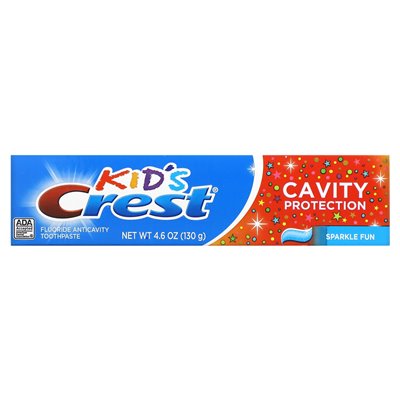 Crest, dzieci, pasta do zębów fluorkowych, sparkle zabawa, 4,6 uncji (130 g)