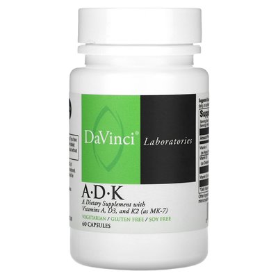 DaVinci Laboratories of Vermont, A-D-K, 60 kapsułek DaVinci Laboratories of Vermont, A-D-K, 60 kapsułek