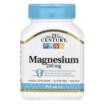 XXI wiek, magnez, 250 mg, 110 tabletek