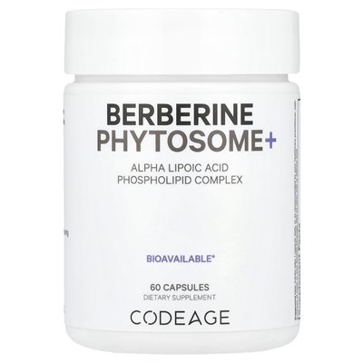 Codeage, berberine fitosome+, 60 capsules