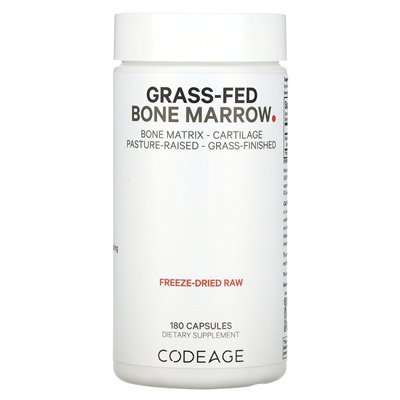 Codeage, Grass-Fed Bone Marrow, 500mg, 180 Capsules