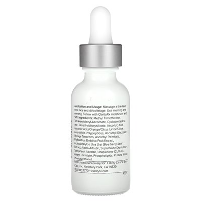 ClarityRx, C-result, witamina C surowica, 1 Fl Oz (30 ml)