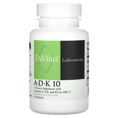 DaVinci Laboratories of Vermont, A-D-K 10, 90 kapsułek