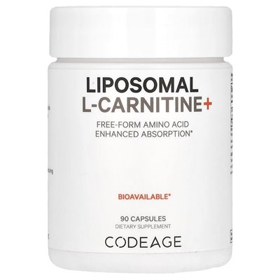 Codeage, Liposomal L-Carnitine+, Free-Form Amino Acid, Enhanced Absorption, 90 Capsules Codeage, Liposomal L-Carnitine+, Free-Form Amino Acid, Enhanced Absorption, 90 Capsules