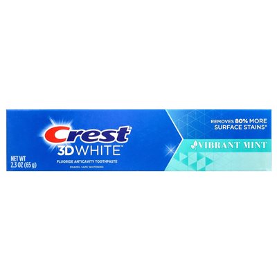 Crest, 3D White, Fluoride Anticavity Pastase, Vivant Mint, 2,3 uncji (65 g) Crest, 3D White, Fluoride Anticavity Pastase, Vivant Mint, 2,3 uncji (65 g)
