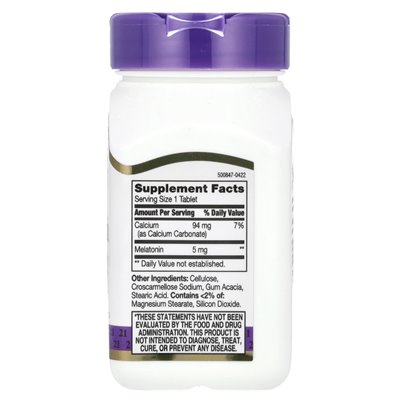 21st Century, Melatonin, 5 mg, 120 Tabletten